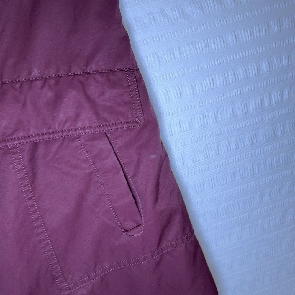1 Madison Expedition Faux Fur Hooded Parka Coat Burgundy Women's Size L - Picture 5 of 15